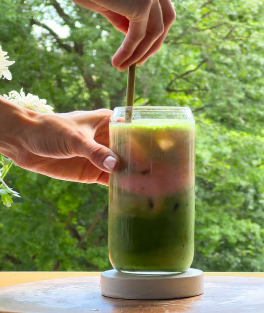 How To Make a Strawberry Matcha Latte