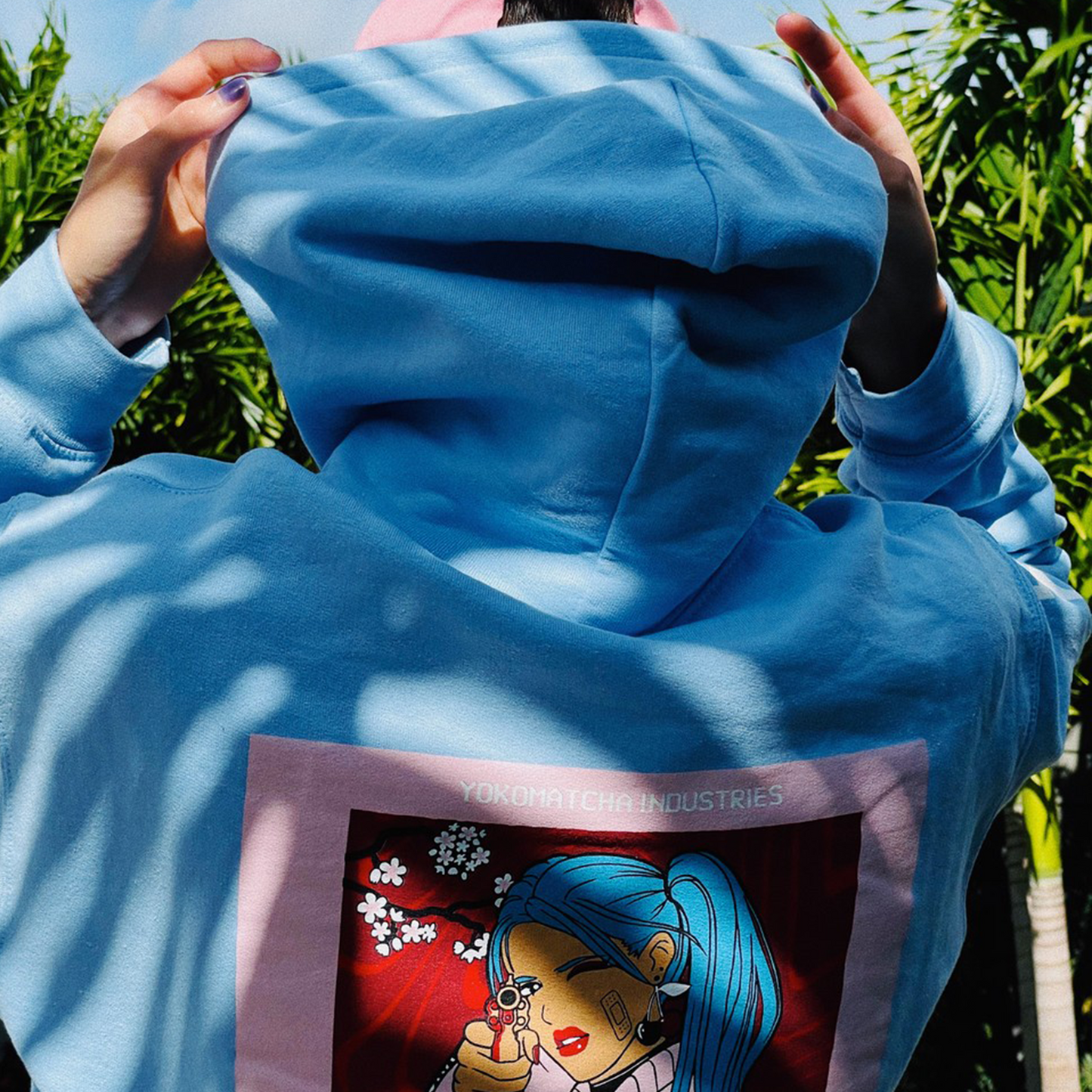 Gimme Matcha Now Anime - Blue Hoodie