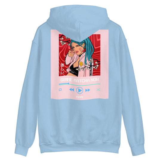 Gimme Matcha Now Anime - Blue Hoodie